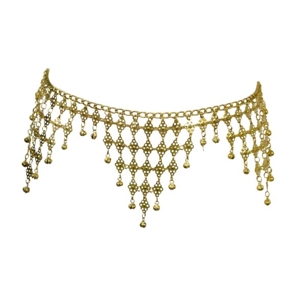 New Women Gold Metal Belly Dance Ethnic Fashion Charms Belt Hip Waist Size M L - Picture 11 of 16